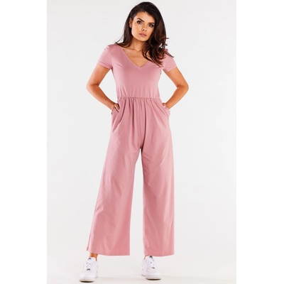 Infinite You Woman's Jumpsuit M293 ružový