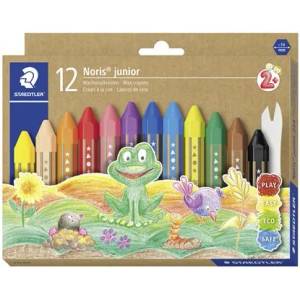 STAEDTLER Пастели, джъмбо, шестоъгълни, STAEDTLER "Noris Junior 224", 12 различни цвята 224 C12 (224 C12)