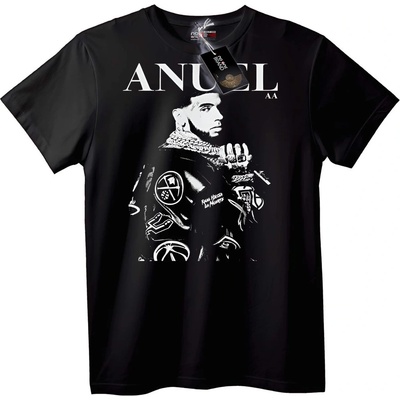 NOONEBRAND Тениска ANUEL AA Черна - S, White
