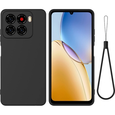 ZTE Blade A56 калъф - мек силикон, каишка за ръка, протектор, 4 цвята