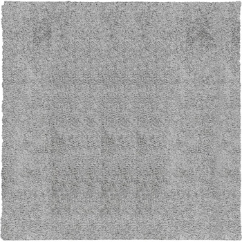 Шаги килим с дълъг косъм, модерен, сив, 120x120 см