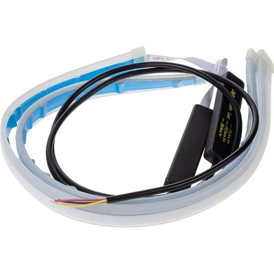 LED pásek, dynamické blinkry oranžová / poziční světla červená, 45 cm