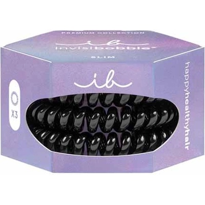Invisibobble Slim Premium True Black 3 ks