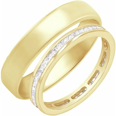 Eppi Eternity obrúčka s lab grown diamantmi a komfortný prsteň Teppo RW43664