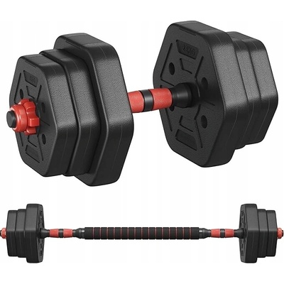 Songmics Bitúmenová nastaviteľná jednoručná činka 1 x 10 kg