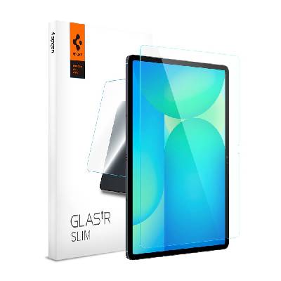 Калено стъклено защитно покритие за дисплея на Samsung Galaxy Tab S10 FE Plus - Spigen Glass Tr Slim HD Tempered Glass 2.5D (прозрачен) (AGL09427)