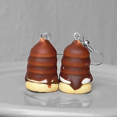 CircusMind sladké náušnice Fimo indiánky S2738