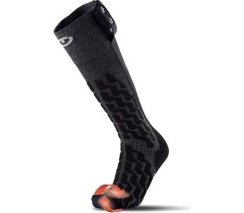 Therm-ic Vyhřívané ponožky PowerSock Heat Fusion V2 Černá / šedá