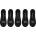 Slazenger Мъжки чорапи Slazenger 5 Pack Invisible Socks Mens - Black