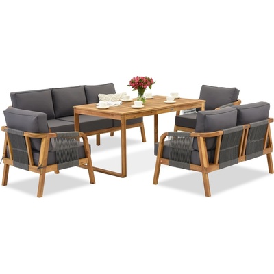 Garden Point Градински мебели от акациева дървесина Mumbai Apetito 7 Garden Point (GAP1209-7)