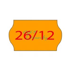 Blitz-printex Едноредови етикети 26мм х 12мм Оранжев (2612orange)