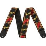 Fender 2'' Monogrammed Black/Yellow/Red Колан за китара (0990681500)