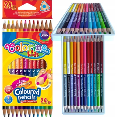 Colorino trojhranné farbičky 12 24 33046