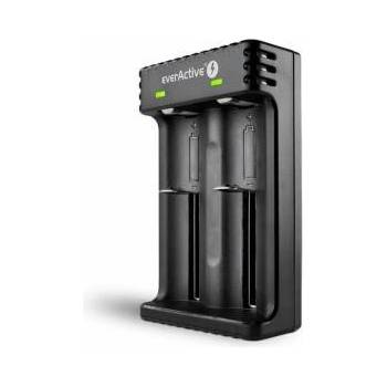 EVERACTIVE Зарядно устройство за за литиево-йонни батерии EverActive LC-200, 3.7 V, CR18650, CR123, 1 x Micro USB, Черно, EVER-C-LC-200