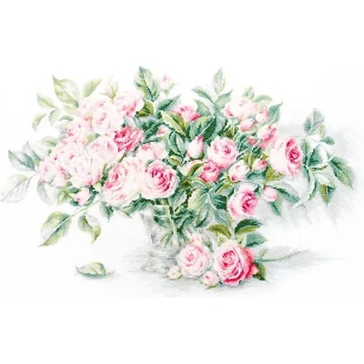 Букет от розови рози - гоблен със схема bl22866