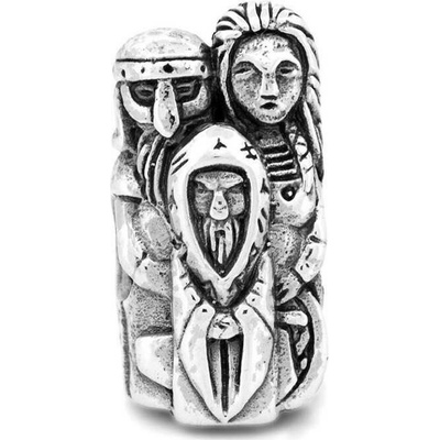 Šperk Odin, Thor a Freya - Black Raven Beads Ag 925/1000, 5,5 g