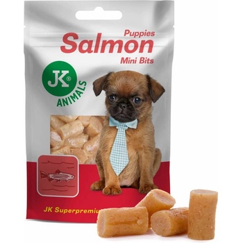 JK ANIMALS Meat Snack Puppy Salmon Bits lososová mini pochoutka pro štěňata 50 g