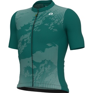 Alé Мъжка фланелка с къс ръкав за колоездене Alé Krakatoa Jersey Cycling jersey - Moss Green (056-3420-0413)