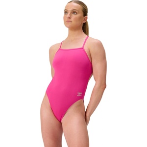 Speedo solid v-back 2.0 pink 3xs - uk26