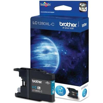 Brother Оригинален патрон Brother LC1280XL, 1200 страници/5%, Cyan (3015100061)