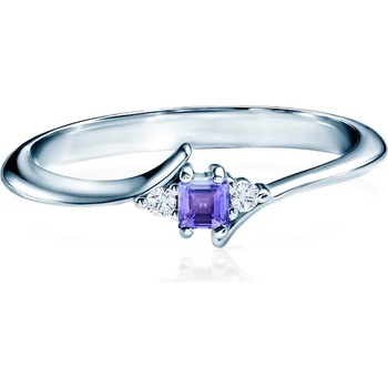 Image 1 of SAVICKI Годежен пръстен Savicki: бяло злато, танзанит, диаманти