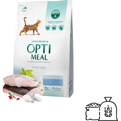 OPTIMEAL Superpremium pre dospelé mačky s treskou 1,5 kg