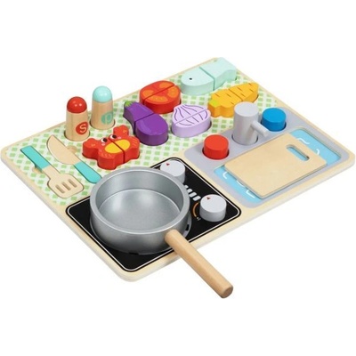 Tooky Toy Tooky Toy: Комплект за кухня, дървен (TJ453)