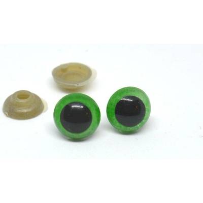 Bezpečnostní oči Ø10 mm zelené