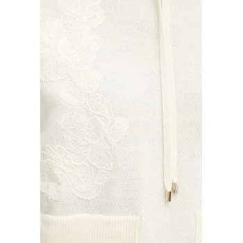 Ermanno Firenze Пуловер с вълна ERMANNO Firenze в бежово от лека материя 57TM034E85 (57TM034E85)