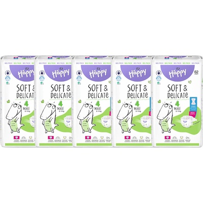 Bella Happy Soft & Delicate BigPack 4 8-14 kg 5x62 ks 310 ks