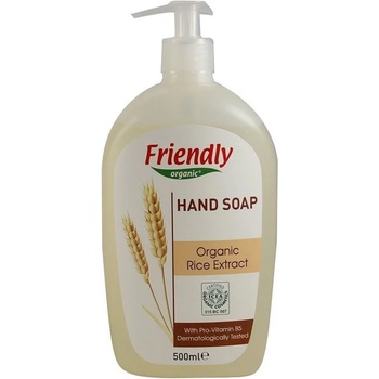 Friendly Organic Течен сапун за ръце Friendly Organic - С екстракт от ориз, 500 ml