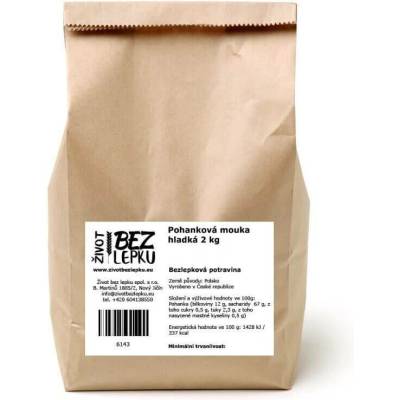 Život bez lepku Pohanková mouka hladká 2 kg