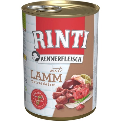 RINTI 6x400г Kennerfleisch RINTI, консервирана храна за кучета - агнешко месо