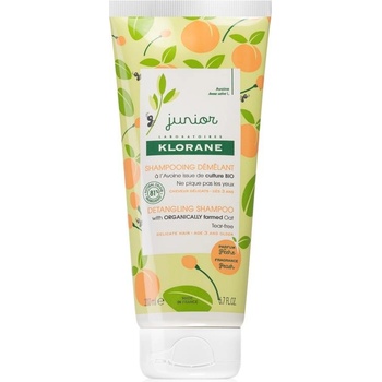 Klorane Junior Peach dětský vyživující šampon pro děti od 3 let 200 ml