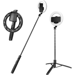 Techsuit Селфи стик със статив и дистанционно управление, 170 см - (Q05s) - черен