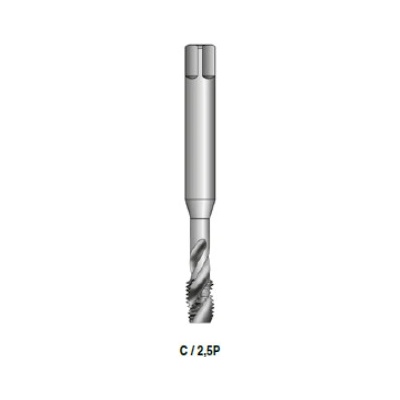 BUČOVICE TOOLS Závitník strojní ve šroubovici 35° din 371/c m10 iso2/6h hsse/tin (177100)