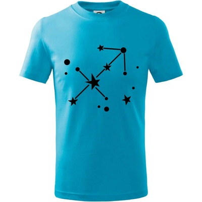 Súhvezdie Sagittarius Strelec tričko detské svetlý tyrkys