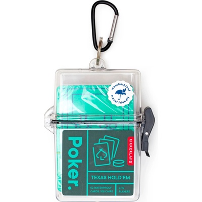 Kikkerland Покер комплект Texas Hold'em Poker за игра навън (GG247)