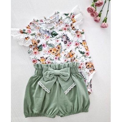 Helen Kraťásky s mašlí zelená