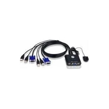 ATEN KVM Cable Switch 2xKVM 4xUSB 2xVGA ATEN Black
