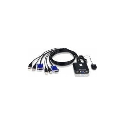 ATEN KVM Cable Switch 2xKVM 4xUSB 2xVGA ATEN Black