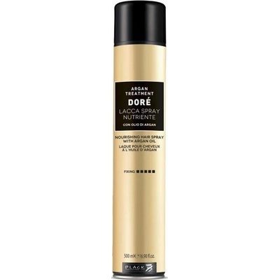 Black DORÉ Nourishing Argan Oil Hair Spray 500ml - Lak na vlasy s argánovým olejem