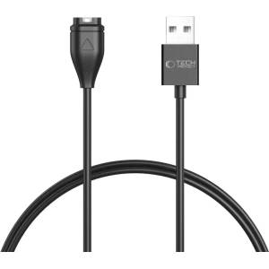 Tech-protect MC04 UltraBoost USB-A кабел за часовник Garmin 1m - черен (5906302368891)