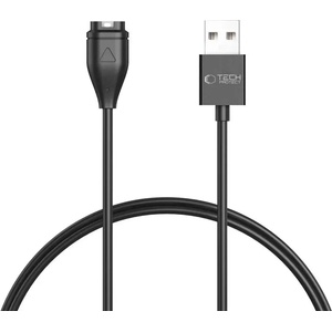 Tech-protect MC04 UltraBoost USB-A кабел за часовник Garmin 1m - черен (5906302368891)