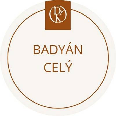 Davídkovo koření Etiketa Badyán celý béžová průměr 4,5 cm 1 ks