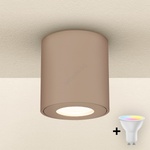 Brilagi - LED RGBW димируемо осветително тяло за баня MIA 1xGU10/4, 8W/230V 84x80 mm бежово IP54 (LEDBG2279)