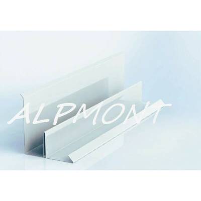 Lemování zdí r.š.333mm Hliník Al Lakovaný RAL 9010 bílá dl.1m