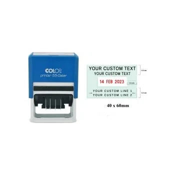 Image 1 of Colop Датник с място за клише pr55 син