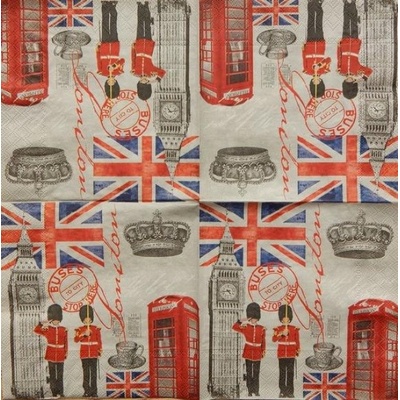 Ambiente obrúsky London time 33x33cm
