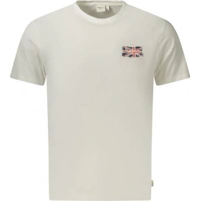 Pepe Jeans Мъжка тениска с къс ръкав pepe jeans, Размер xl, Цвят Бял (pm5010311smallflag_bi800)